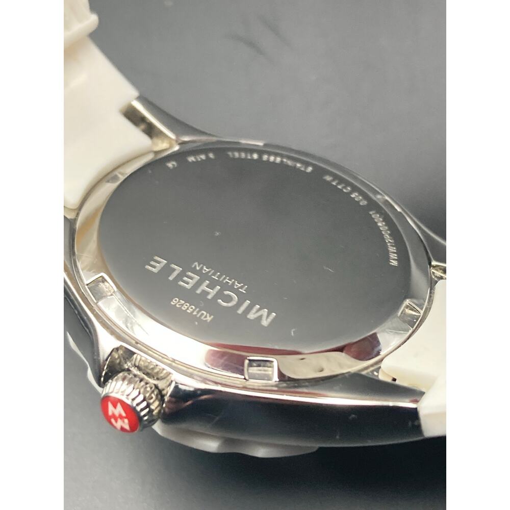 Michele Jelly Bean Tahitian KU15826 Women's Watch 34mm -Fresh Battery WR *READ* - Picture 9 of 14